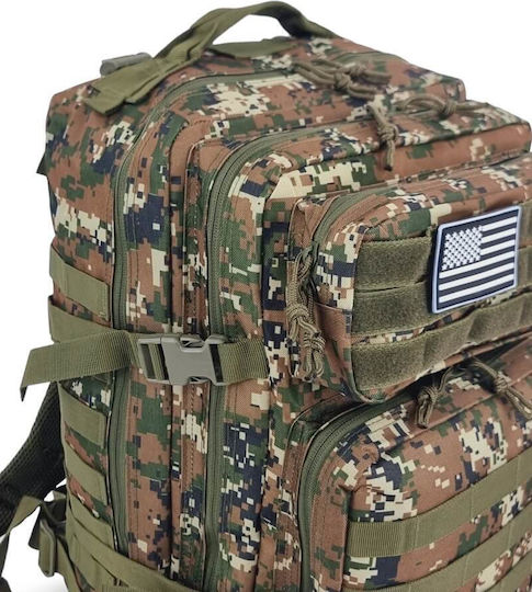 Playbags Tactikal Στρατιωτικό Σακίδιο Πλάτης Woodland 38lt