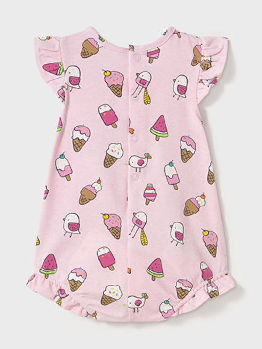 Mayoral Set Babystrampler Kurzärmelig Pink 3Stück