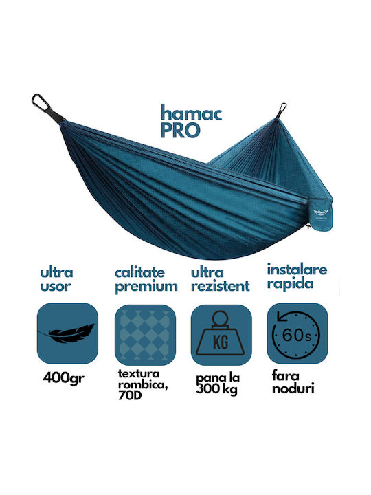 Parachute Double Hammock Blue 270x150cm