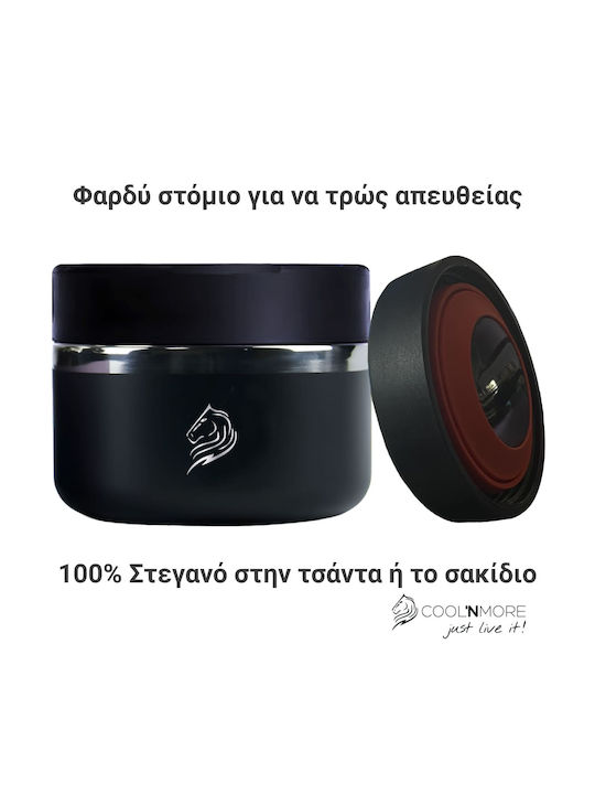 Cool'NMore Inox Thermo Lunch Box Black 350ml