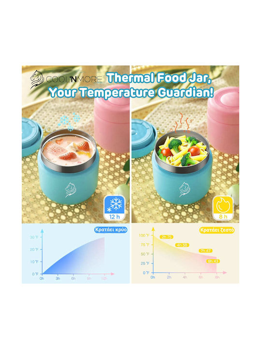 Cool'NMore Inox Thermo Lunch Box Turquoise 350ml
