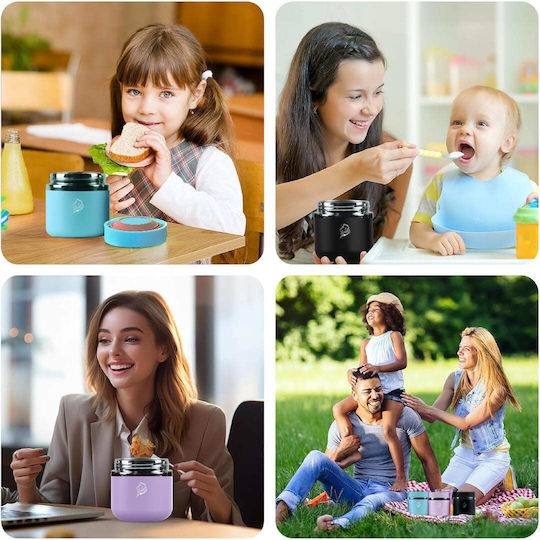 Cool'NMore Cutie pentru Mâncare Termos Inox Lila 600ml 1buc