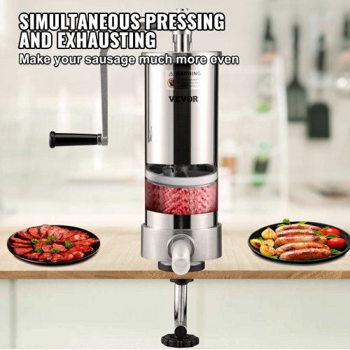 Vevor Sausage Filler Machine 3lt 52x15.3x16.9cm