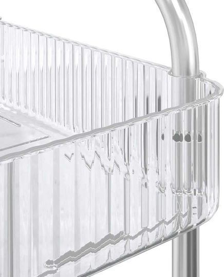 vidaXL Commercial Kitchen Food Cart for Dish Baskets H68xW37xD28cm