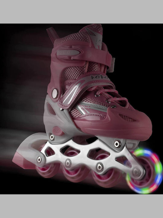 Action One Adult Kids Adjustable Inline Roller Junior Pink Size S 31-34