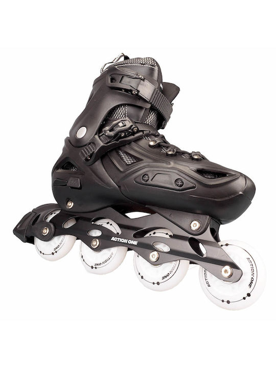 Action One Adult Adjustable Inline Roller All Black Size L 41-44