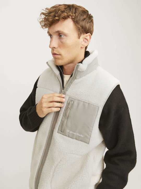 Sleeveless Winter Jacket Windproof White