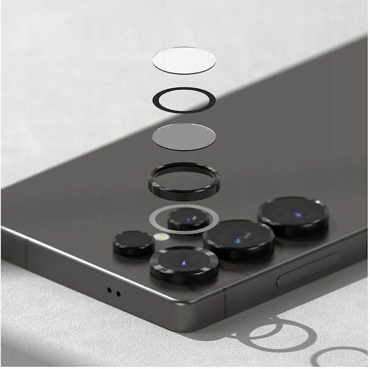 Ringke Frame Protector Camera Protection Tempered Glass Black for the Galaxy S25 Ultra
