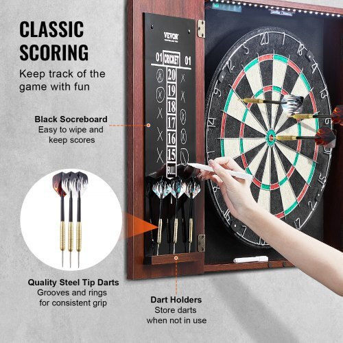 Vevor Dartscheibenschrank-Set Offizielle Größe Mjtzzxbskjley5iziv9