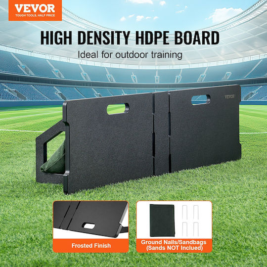 Placă de Rebound Fotbal Vevor 45"x13" Zid Portabil de Fotbal 2 Unghiuri de Rebound