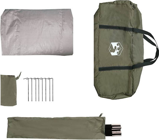 vidaXL Waterproof Camping Tent Green for 2 People