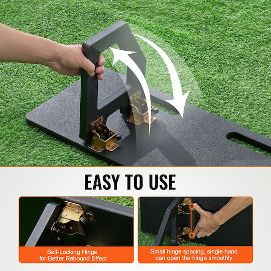 Vevor 40"x12" Soccer Rebounder Board Φορητός Τοίχος Ποδοσφαίρου 2 Γωνίες Rebound