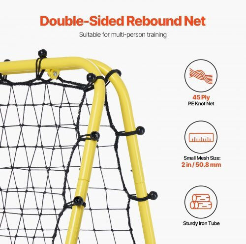 Vevor Football Training Ball Return Net 101.6x88.9x93.98cm