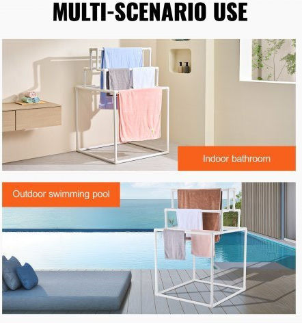 Vevor Pool Accessories 90x90x139cm White