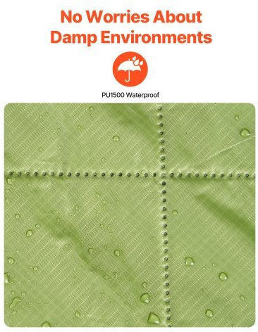 Vevor Microfiber Body Towel 330gr/m² Green 139.7x208.28cm