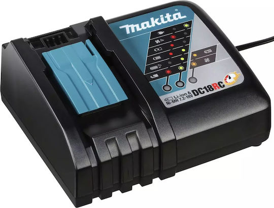 Makita Set 2 Tool Batteries Lithium 18V Capacity 6Ah with Charger DC18RC