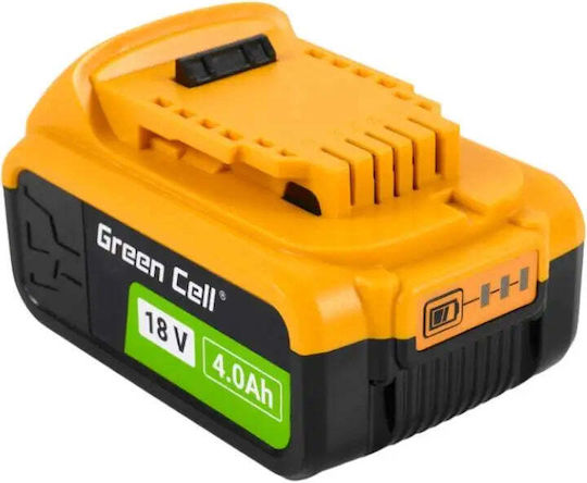 Green Cell Tool Battery 18V with Capacity 4Ah