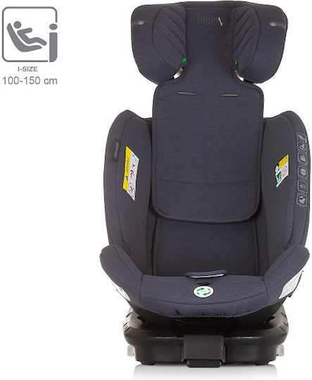 Chipolino Tourino Autositz i-Size mit Isofix Granite 0-36 kg