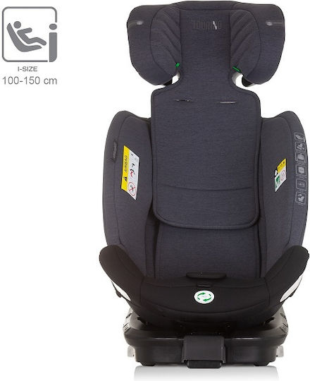 Chipolino Tourino Baby Car Seat i-Size with Isofix Grey Mix 0-36 kg