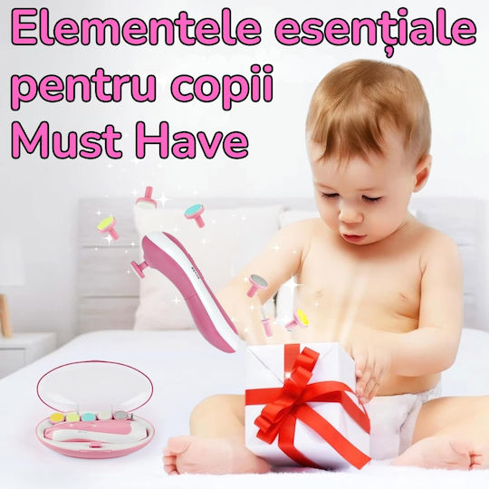 Pilă Electrică pentru Bebeluși Roz
