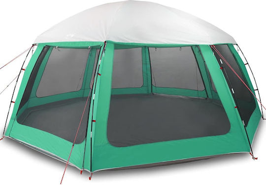 vidaXL Camping Tent Green 612x612cm