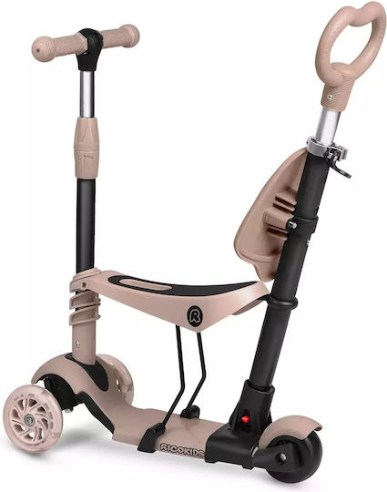 Ricokids Детски Ролери Buggy 3 Колела със Седалка Бежови