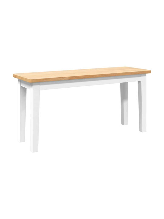 Dining Room Bench with Wooden Surface Coffee 90x30x45cm