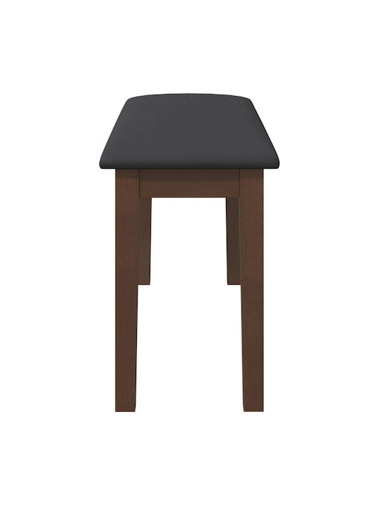 Πάγκος Τραπεζαρίας με Ξύλινη Επιφάνεια Καφέ 90x30x46.5εκ.