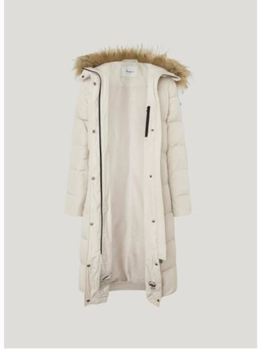 Pepe Jeans Jacket Puffer Mousse White