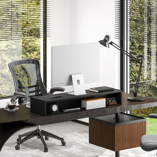 HomCom Stand Desk Mounted Monitor up to 32" (923-059V00BK)