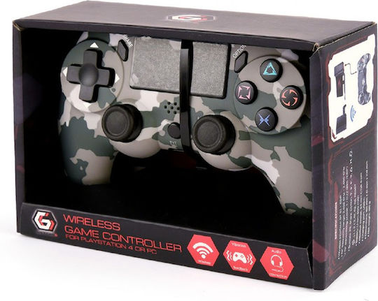 Gembird JPD-PS4BT-01-CM Kabelloser Controller Für PC / PS4 Camo