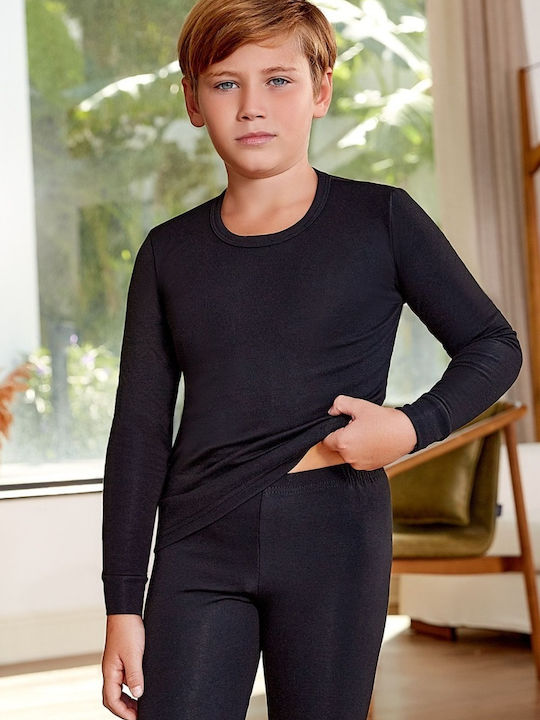 Berrak Kids Thermal Top Black