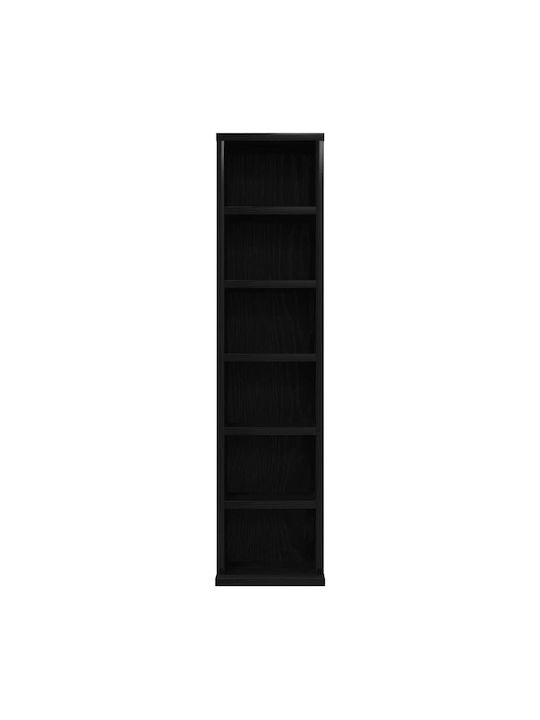 Bibliotecă Negru 21x20x88cm