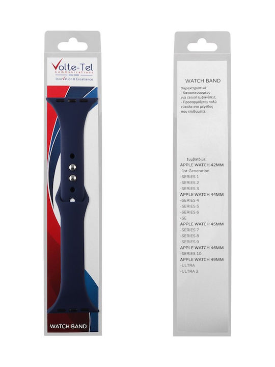 Volte-Tel Armband Silikon Blau (Apple Watch 44/45/46mm/Ultra 49mm)