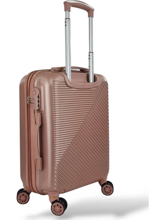 Playful Bags Valize de Călătorie Dure Roz/Aur cu 4 roți Set 2buc & Rucsac