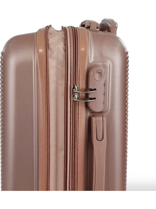 Playful Bags Valize de Călătorie Dure Roz/Aur cu 4 roți Set 2buc & Rucsac