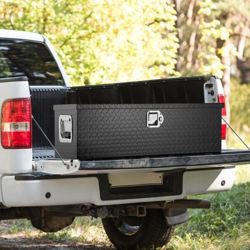 Vevor Durable Aluminum Truck Tool Box Black 39"x13"x10" Lczxg39x13x10bivqv0