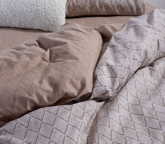 Nef-Nef Homeware Sheet Sets Queen 240x260cm. Torredo Beige 4pcs