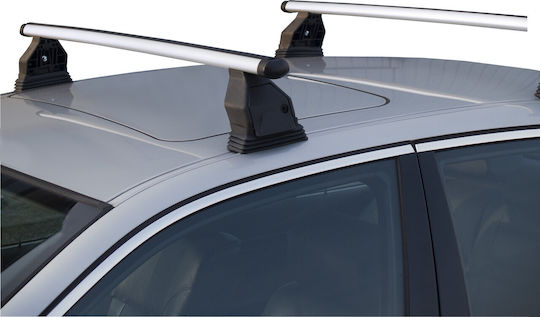 Menabo Bare De Acoperiș Din Aluminiu Tema 112cm Pentru BMW Seria 1 3D 2015-2019 Cu Picioare Pentru Portbagaj De Acoperiș Și Blocare