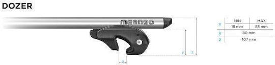 Bare transversale Menabo Dozer Xxl Mercedes Viano W639 2003-2013
