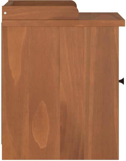 Eingangsmöbel mit Schuhschrank & Bank Coffee 45x40x50cm