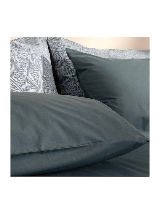 Cannon Cotton Fresh Solid Σετ Σεντόνια Μονά με Λάστιχο 100x200+33εκ. N. Atlantic (3τμχ)