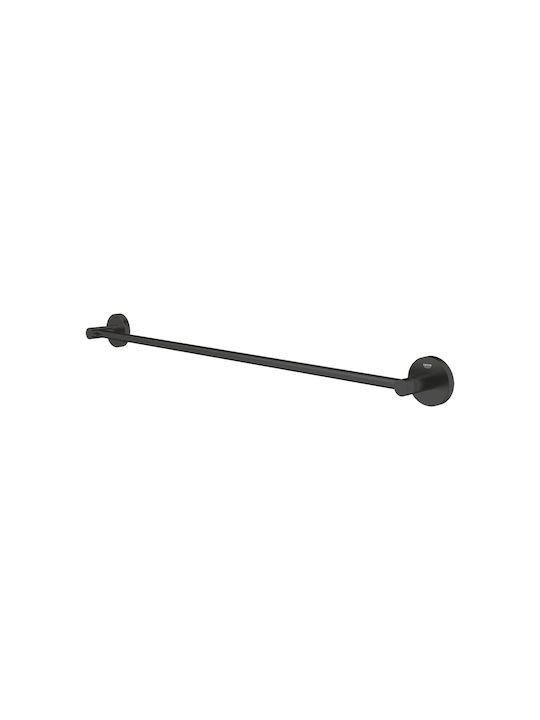 Grohe Essentials Calea ferată de Baie Simplă De Perete cu șuruburi ​60x6cm Negru