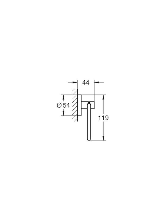 Grohe Essentials Χαρτοθήκη Μαύρη