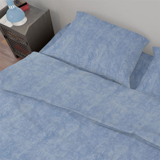 Dimcol Set für Einzelbett 2Stück 160x240cm Premium Shadow 614 Sky Blue