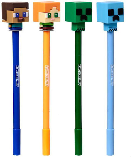 Minecraft Στυλό Ballpoint Πολλαπλών Χρωμάτων (Διάφορα Σχέδια/Χρώματα)