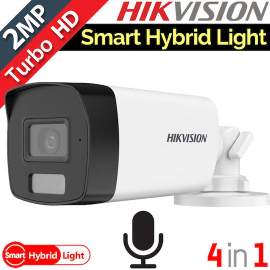 Hikvision DS-2CE17D0T-LFS CCTV Surveillance Camera Full HD 1080p Waterproof with Microphone and Lens 2.8mm