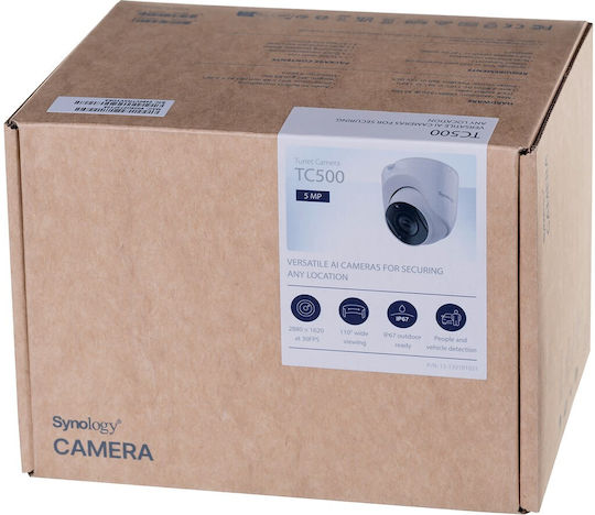Synology TC500 IP Surveillance Camera Full HD+ 5MP Waterproof with Lens 2.8mm