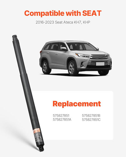 Strong Tailgate Struts Vevor 2pcs Compatible 2016-2023 Ateca Kh7 Khp