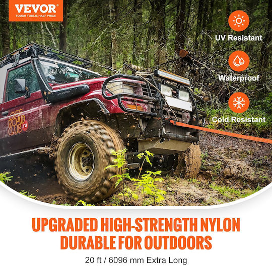 Vevor Car Towing Rope In Orange Colour
